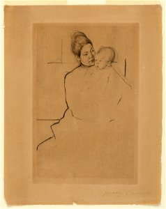 Print, Gardner (Cassatt) Held by His Mother, ca. 1889 (CH 18103393-2)
