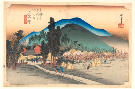Print, Ishiyakushi Temple, in The Fifty-Three Stations of the Tokaido Road (Tokaido Gojusan Tsugi-no Uchi), ca. 1834 (CH 18608897-2)