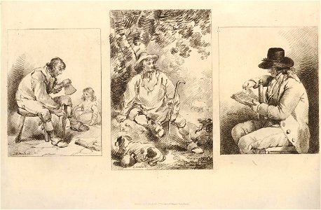 Print, drawing book (BM 1866,0407.198-200)