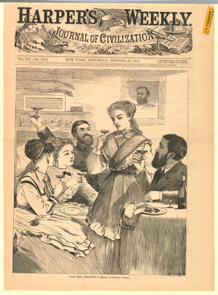 Print, Our next president, Harper's Weekly, October 1868 (CH 18606387)