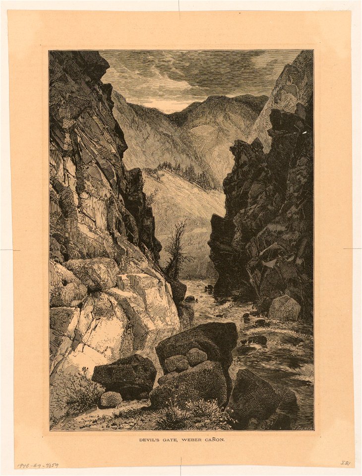 Print, Devil's Gate, Weber Cañon, 1874 (CH 18601421)