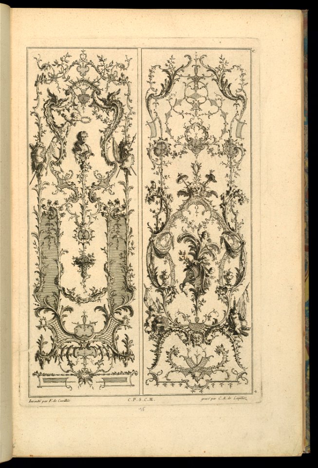 Print, Design for Two Panels, 1745 (CH 18241913)