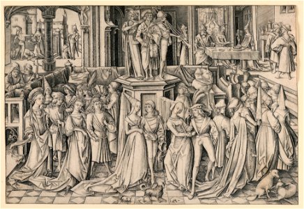 Print, Dance at Herod's Court, ca. 1490 (CH 18420585-2)