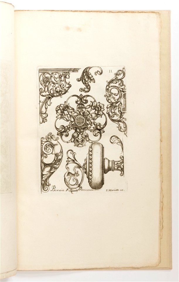 Print, Plate 11, from Diverses pièces de serruriers (Various Designs for Locksmiths), after 1662 (CH 18288409)