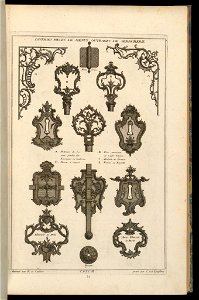 Print, Diverses Pieces de Menus Ouvrages de Serrurerie, 1745 (CH 18242091)