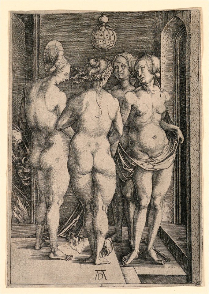 Print, Four Nude Women (The Four Witches), 1497 (CH 18383911-2)