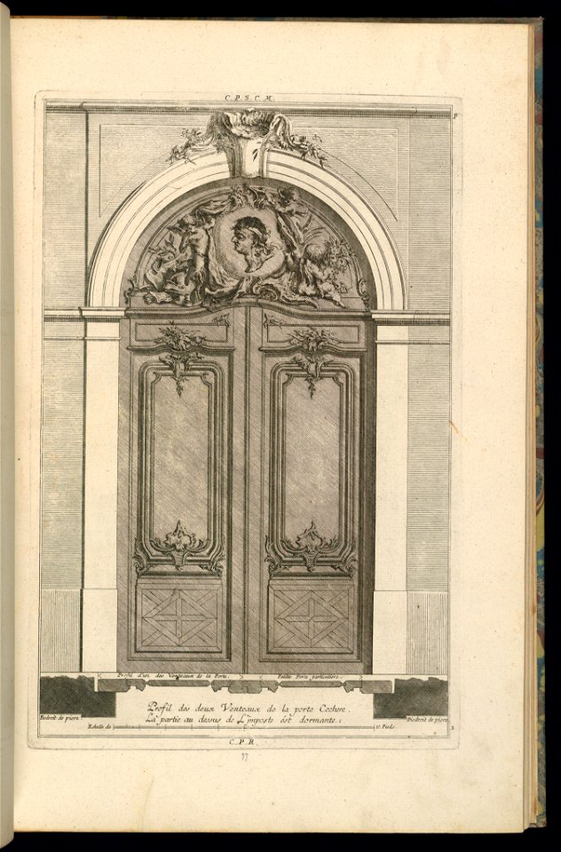 Print, Elevation and Plan of a Portal, 1745 (CH 18242347)