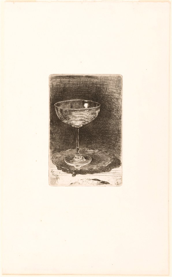 Print, Etching- The Wine Glass, ca. 1858 (CH 18417699)