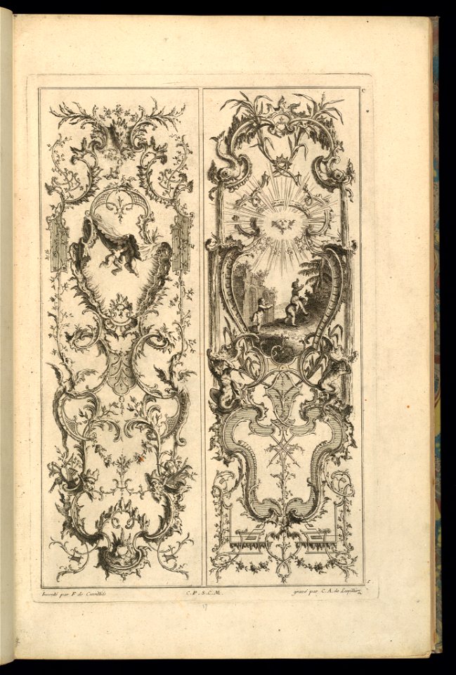 Print, Design for Two Panels, 1745 (CH 18241919)