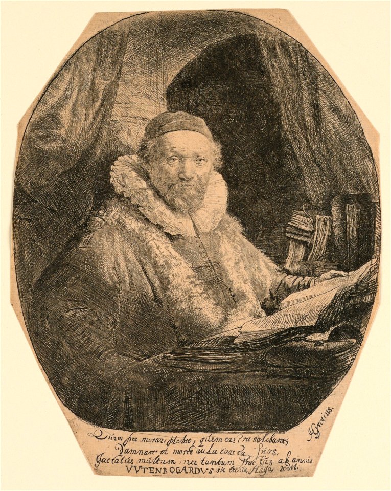 Print, Jan Uytenbogaert, Preacher, 1635 (CH 18553603-2)