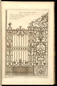 Print, Porte d'Entrée de Choeur, 1745 (CH 18242107)