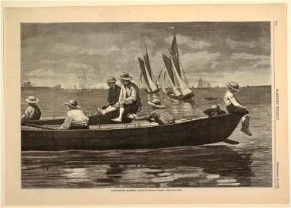 Print, Gloucester Harbor, from Harper's Weekly, September 27, 1873, p. 844, September 27, 1873 (CH 18389807)