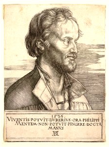 Print, Portrait of Philip Melancthon, 1526 (CH 18386289)