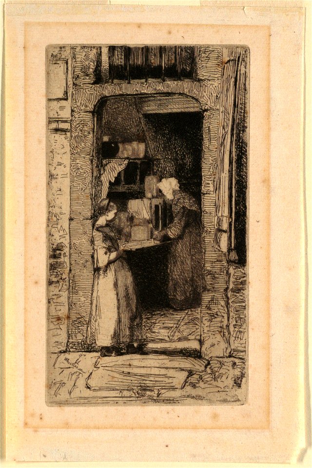Print, La Marchande de Moutarde, 1858 (CH 18422421)