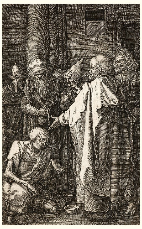 Print, S. Peter and S. John Healing the Lame at the Gate of the Temple, 1513 (CH 18389457)