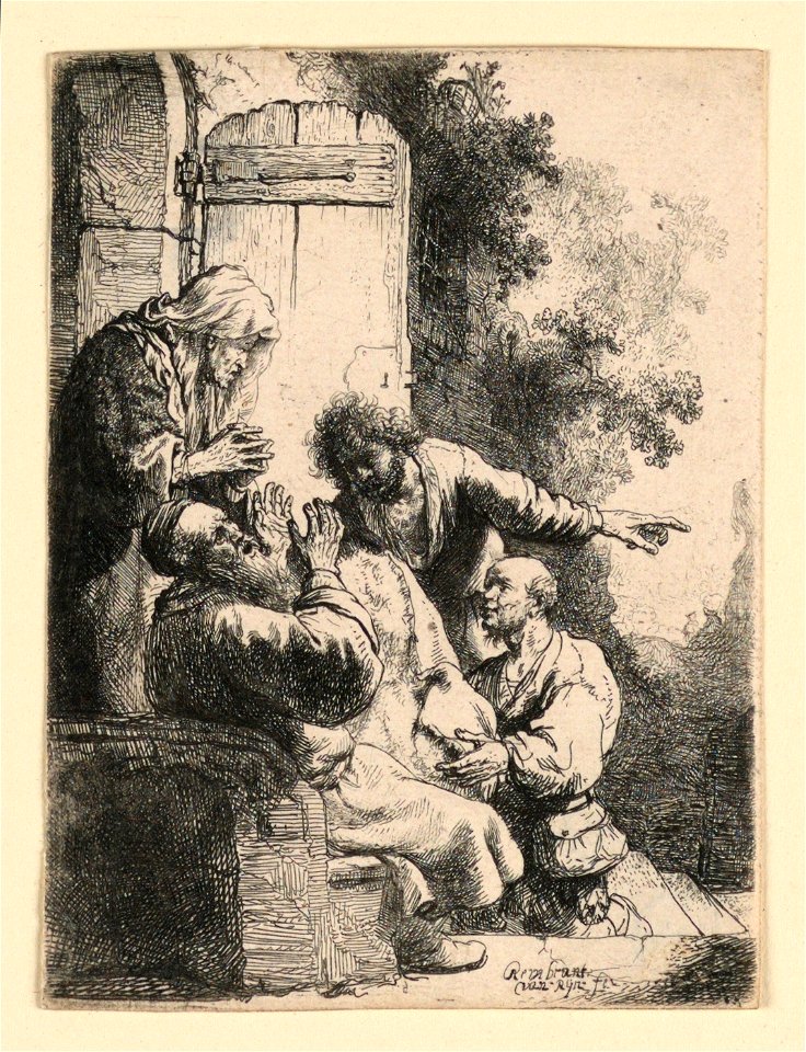 Print, Joseph's Coat Brought to Jacob, ca. 1633 (CH 18390817-2)