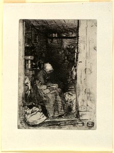 Print, La Vieille aux Loques (The Old Rag Woman), ca. 1858 (CH 18417705-2)