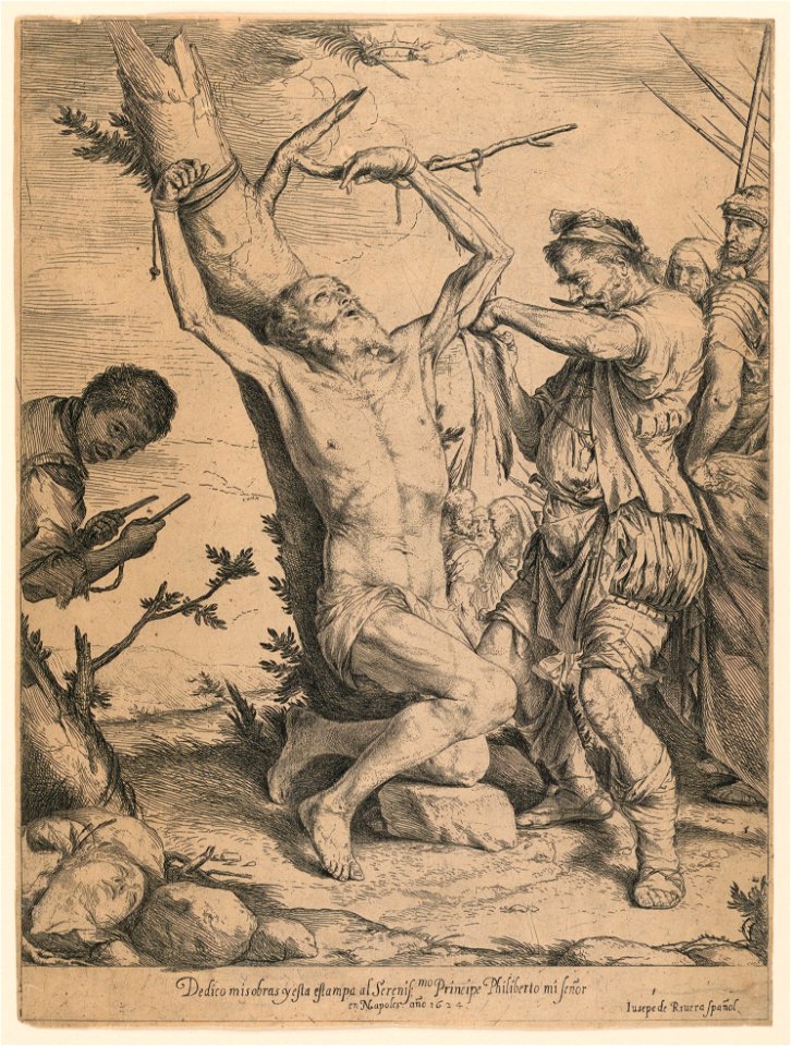 Print, Martyrdom of St. Bartholomew, 1624 (CH 18099703)