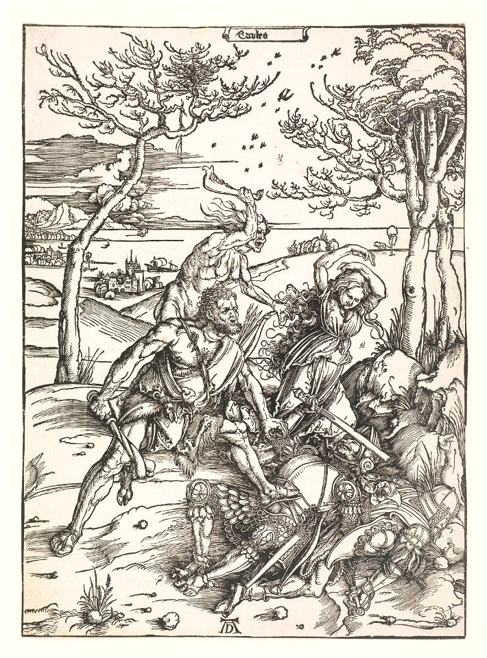 Print, Hercules Conquering the Molionide Twins, ca. 1497 (CH 18384737)