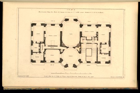 Print, Plan du premier Etage, d'une Maison de Campagne, 1745 (CH 18242291)