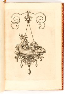 Print, Plate 3, from Bullarum Inaurium etc. Archetypi Artificiosi Pars Altera (Pendants, Earrings, etc. Designs of the Most Skillful Nature, Part Two), 1582 (CH 18286037-2)