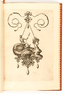 Print, Plate 5, from Bullarum Inaurium etc. Archetypi Artificiosi Pars Altera (Pendants, Earrings, etc. Designs of the Most Skillful Nature, Part Two), 1582 (CH 18286051-2)