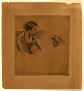Print, Susan and Child Facing Each Other, ca. 1883 (CH 18103407-2)
