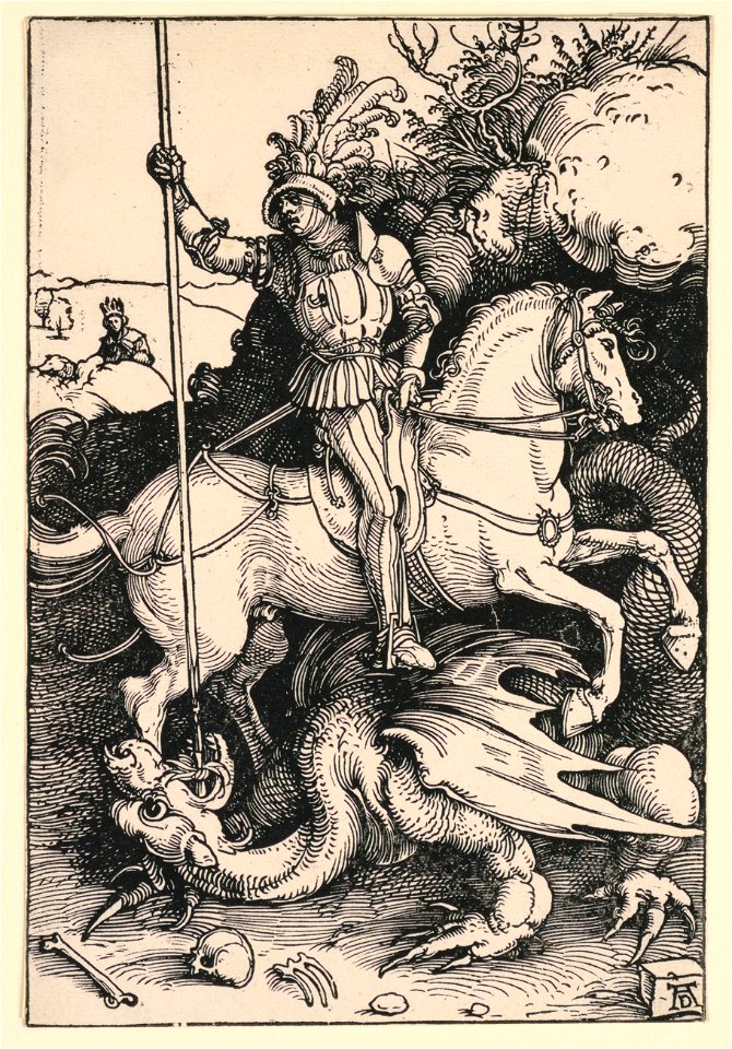 Print, St. George Killing the Dr, 1504–55 (CH 18404243)