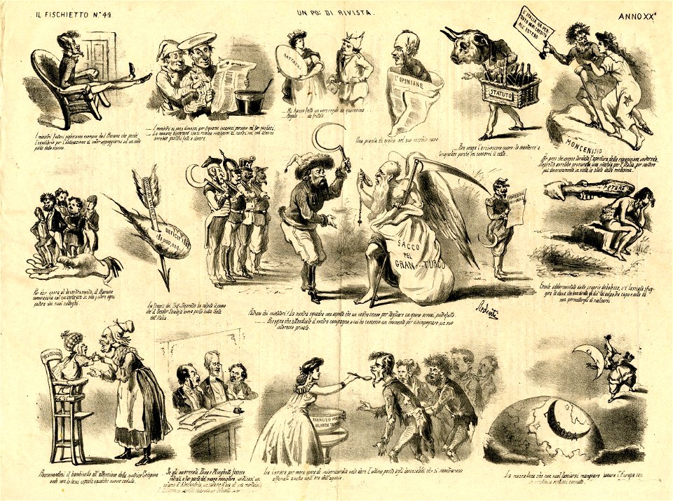 Print, satirical print, newspaper-periodical (BM 1867,1012.704-738 19)