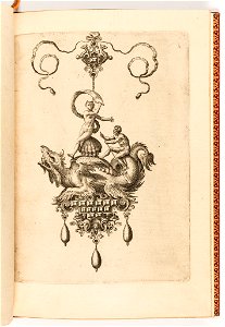 Print, Plate 9, from Bullarum Inaurium etc. Archetypi Artificiosi Pars Altera (Pendants, Earrings, etc. Designs of the Most Skillful Nature, Part Two), 1582 (CH 18286073-2)