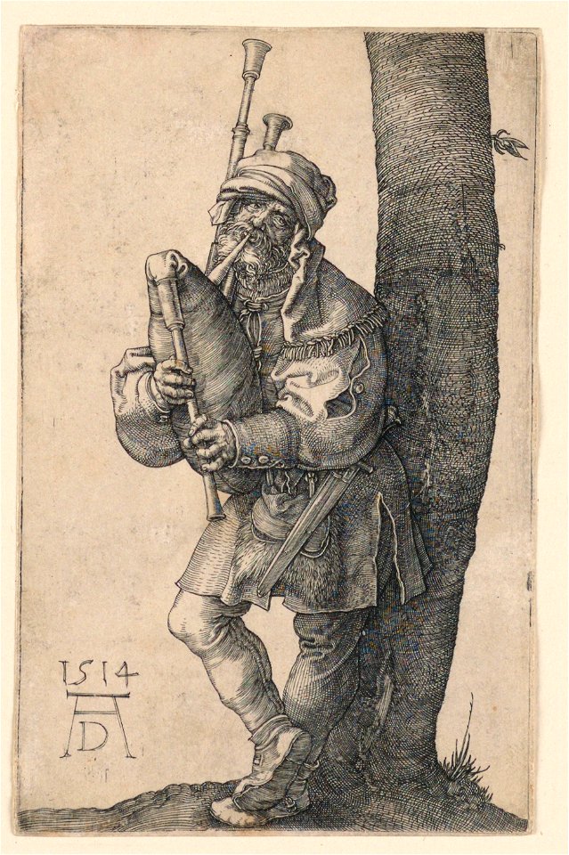 Print, The Bagpiper, 1514 (CH 18612675-2)