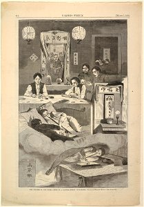 Print, The Chinese in N.Y. scene in a Baxter St. Club house, March 1874 (CH 18604613)