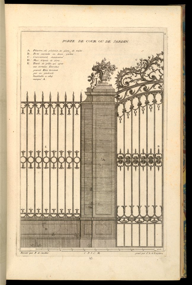 Print, Porte de Cour ou de Jardin, 1745 (CH 18242119)