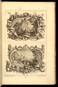 Print, Design for Two Cartouches, 1745 (CH 18241973)