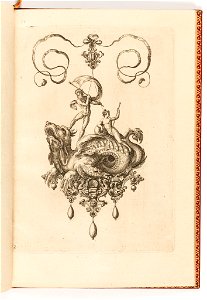 Print, Plate 2, from Bullarum Inaurium etc. Archetypi Artificiosi Pars Altera (Pendants, Earrings, etc. Designs of the Most Skillful Nature, Part Two), 1582 (CH 18286029-2)