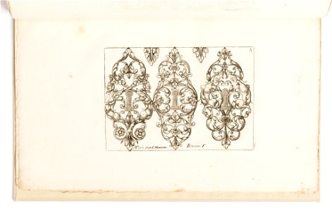 Print, Plate 4, from Diverses pièces de serruriers (Various Designs for Locksmiths), after 1662 (CH 18288467)