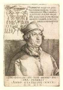 Print, Portrait of Albrecht of Brandenburg, 1524 (CH 18381975)