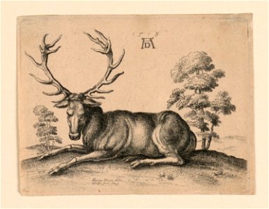 Print, Stag, 1649 (CH 18096997)