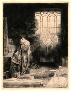 Print, Faust in His Study, Watching a Magic Disc, ca. 1652 (CH 18420577)