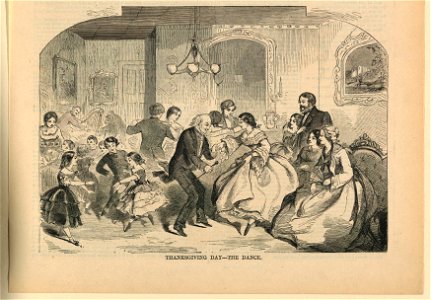Print, Thanksgiving Day, the dance, Harper's Weekly, November 1868 (CH 18606415)