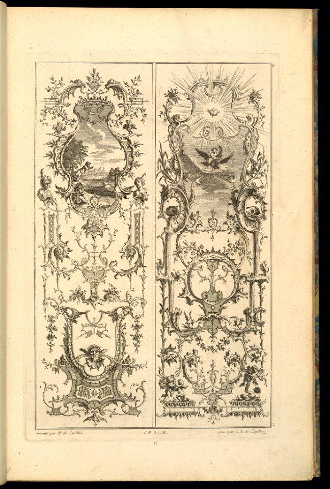 Print, Design for Two Panels, 1745 (CH 18241905)