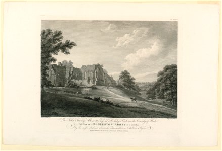 Print, View of Eggleston Abbey, 1782 (CH 18408459)