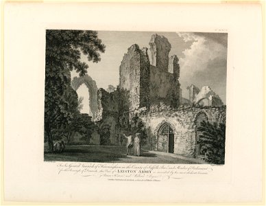 Print, View of Leiston Abbey, 1781 (CH 18408447)