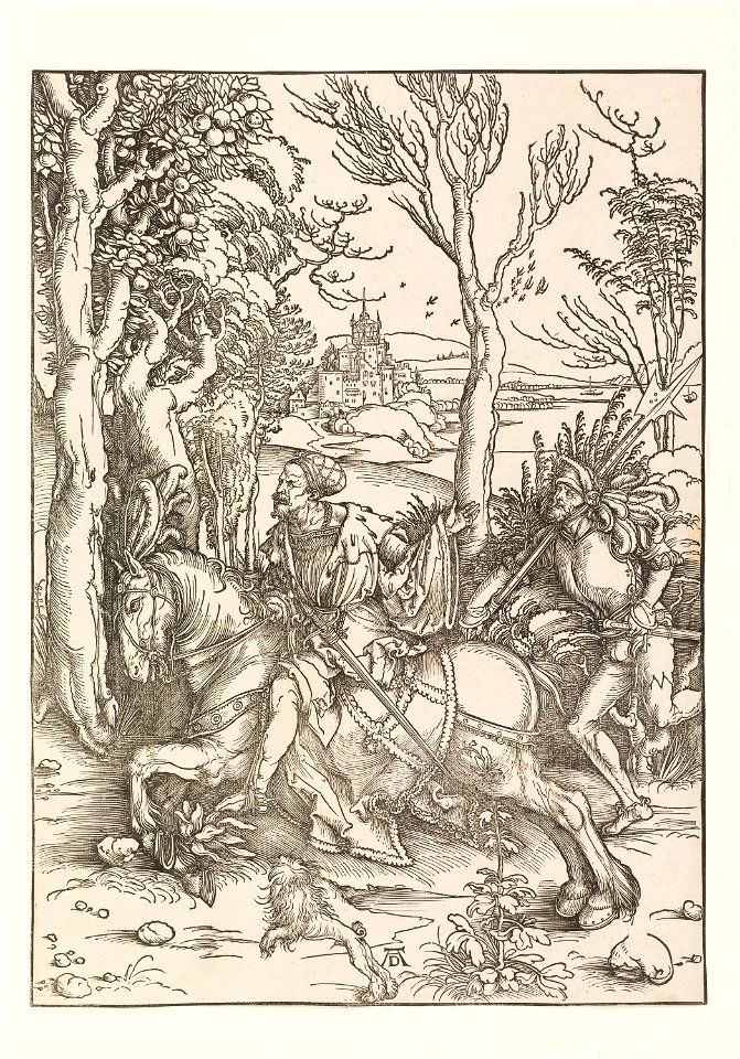Print, The Knight and the Landsquenet, ca. 1497 (CH 18401671)