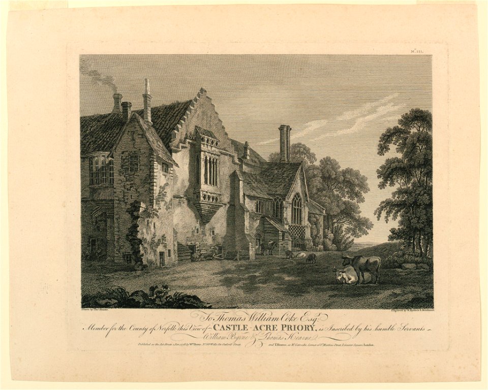 Print, View of Castle-Acre Priory, 1778 (CH 18408479)