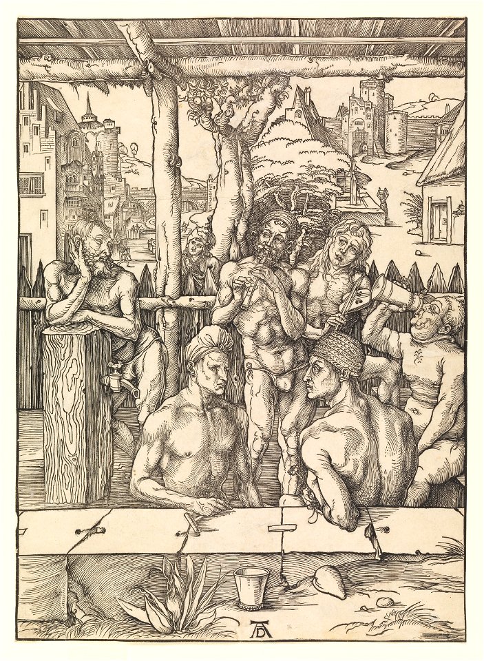 Print, The Bath House, ca. 1496 (CH 18384735)