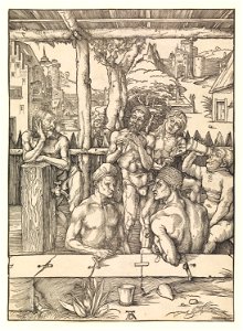 Print, The Bath House, ca. 1496 (CH 18384735)