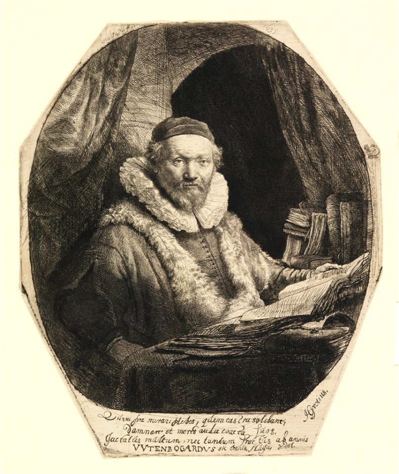 Print, Jan Uytenbogaert, Preacher, 1635 (CH 18418363)