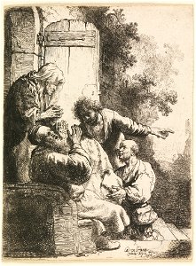 Print, Joseph's Coat Brought to Jacob, ca. 1633 (CH 18390817)