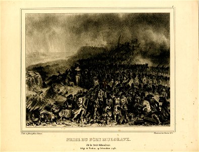 Prise du fort Mulgrave, dit le Petit Gibraltar; siège de Toulon, 19 décembre 1793 (BM 1863,0725.426)